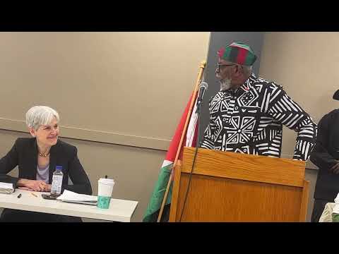Omali Yeshitela speaks at event in St. Louis for Green Party presidential candidate Dr. Jill Stein
