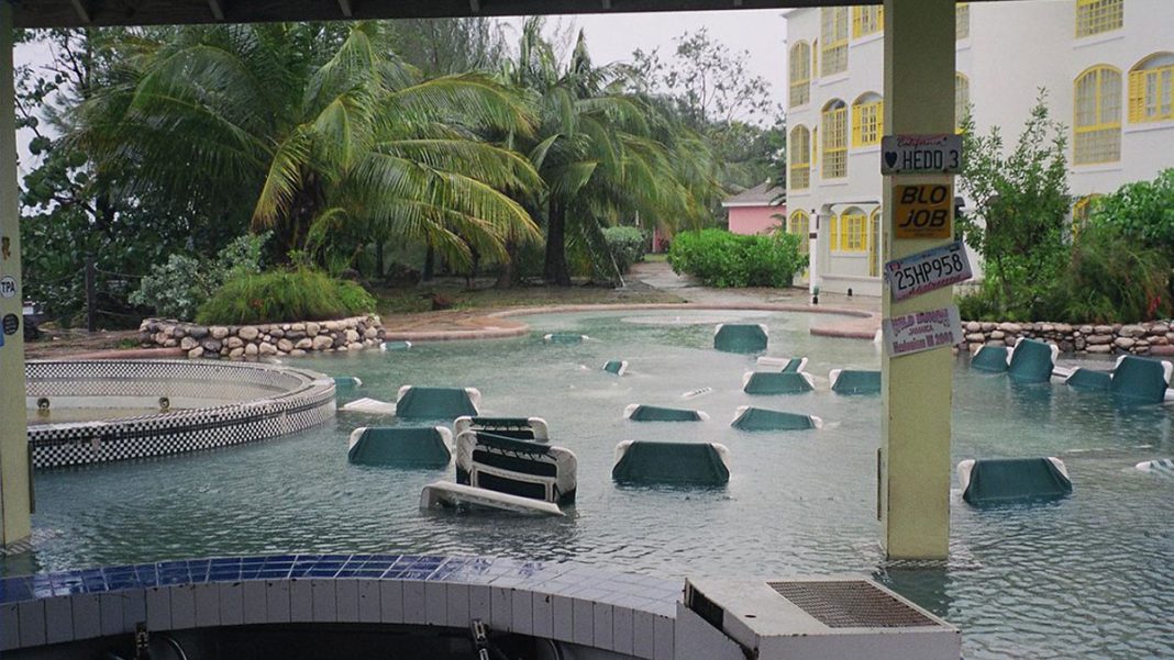 Some of the aftermath from Hurricane Ivan in Jamaica